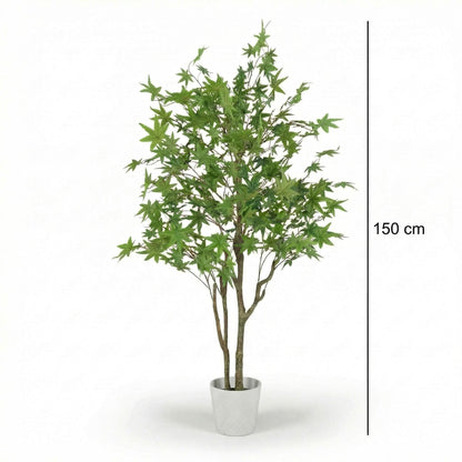 Künstlicher Japanischer Ahornbaum Grün 150 cm