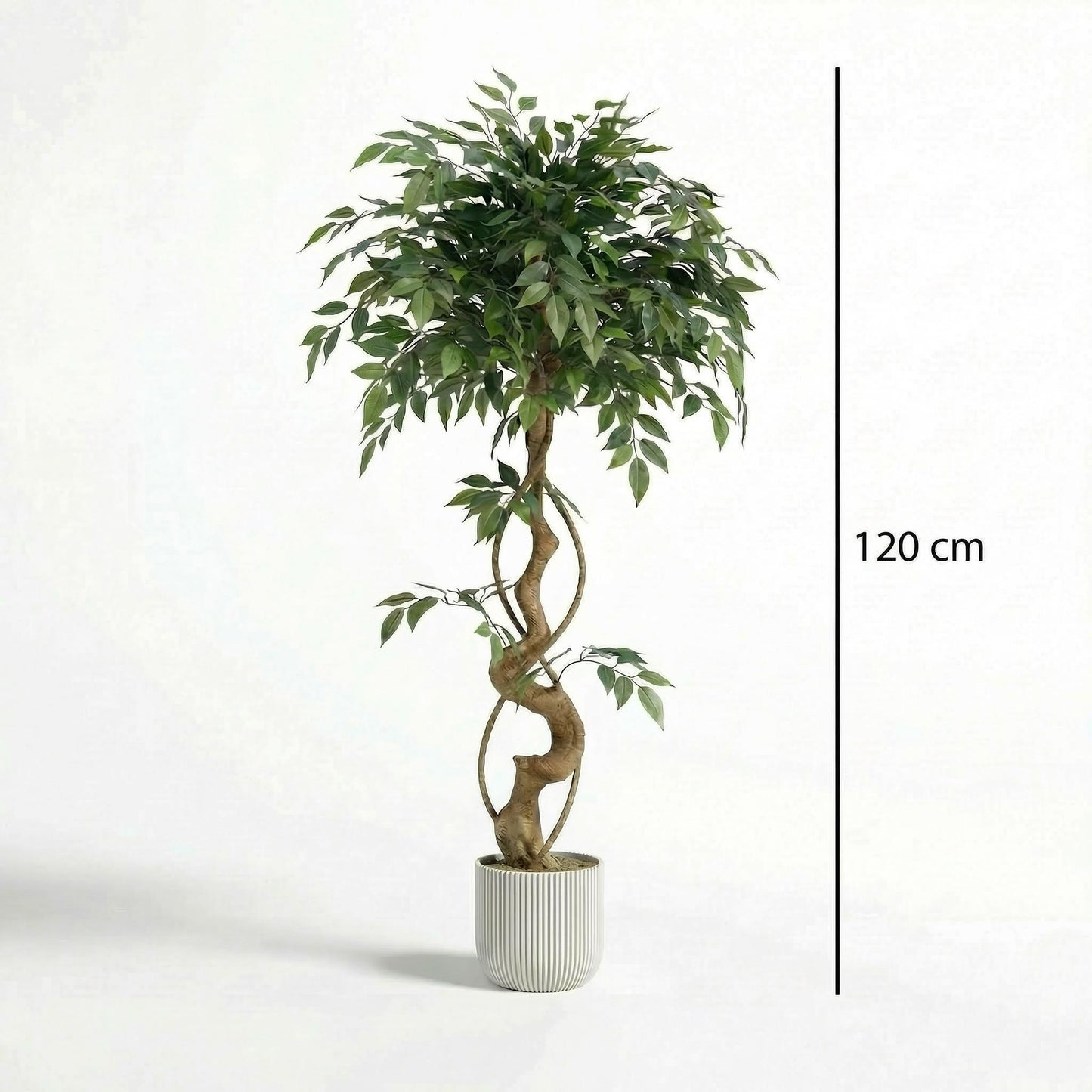 Künstlicher Ficusbaum 120–150 cm mit Dekotopf
