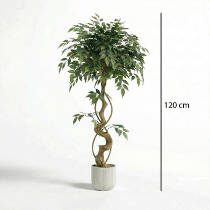 Künstlicher Ficusbaum 120–150 cm mit Dekotopf