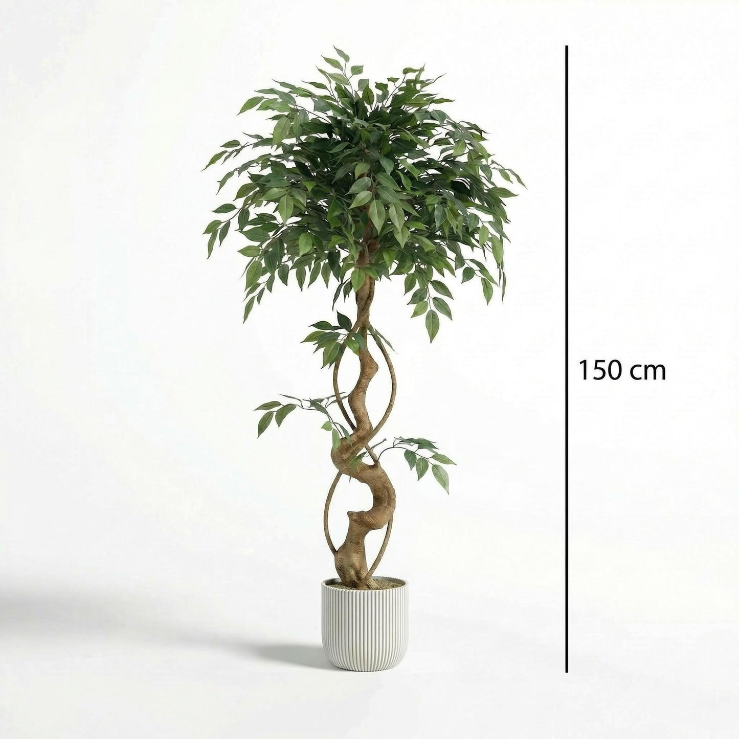 Künstlicher Ficusbaum 120–150 cm mit Dekotopf