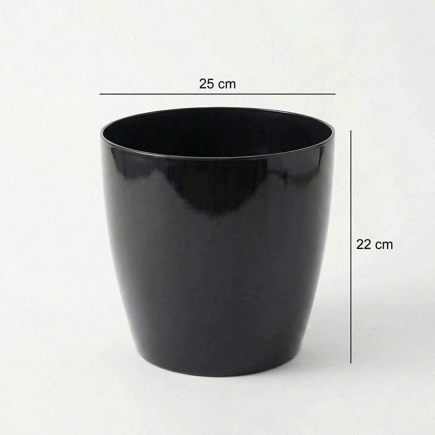 Bloempot Ø25 cm Zwart MAGNA