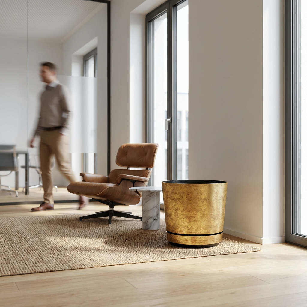 Blumentopf Ø32,5 cm ORO Metall Optik