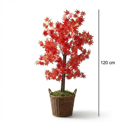 Künstlicher Japanischer Ahornbaum Rot 120 cm