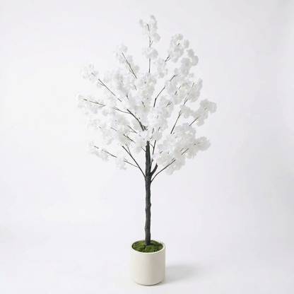 Künstlicher Kirschblütenbaum Weiß 130–180 cm