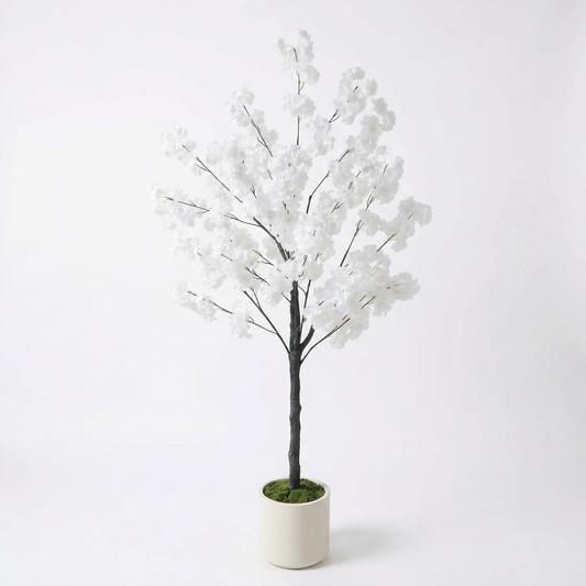 Künstlicher Kirschblütenbaum Weiß 130–180 cm