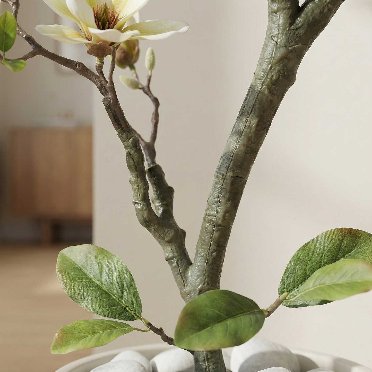 Künstlicher Magnolienbaum 120–180 cm mit Dekotopf