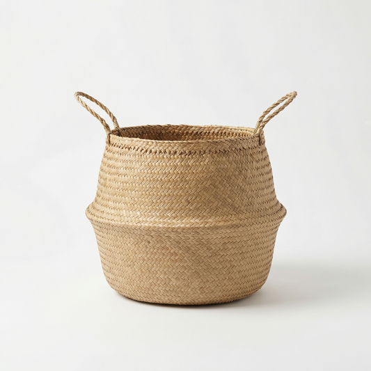 Plantenmand Ø40 cm LENA Gevlochten zeegras