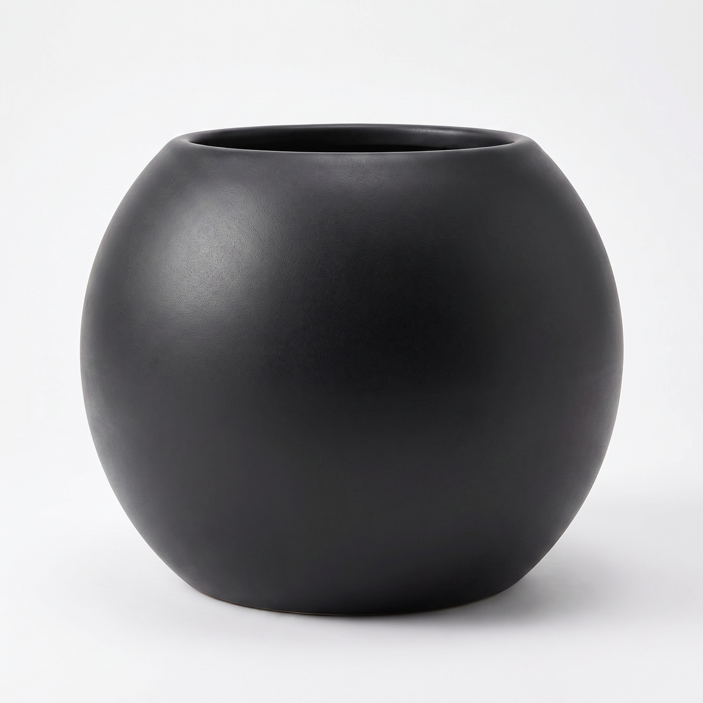 Bloempot Ø40 cm bolvorm wit PLENA