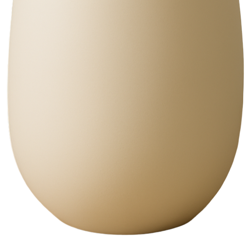 Minimalistischer runder Blumentopf aus Kunstharz