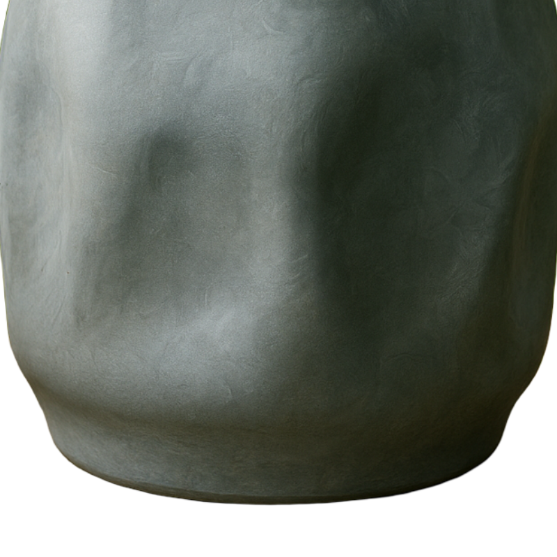 Strukturierter, unregelmäßig geformter Magnesium-Blumentopf für den Boden