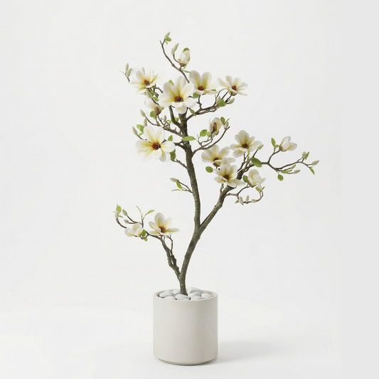 Künstlicher Magnolienbaum 120–180 cm mit Dekotopf